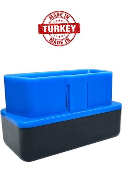 Obd2 Teşhis Kutusu Süper Mini Obd Kutusu + Kapak Obd 16 Pin Konnektör +Mavi