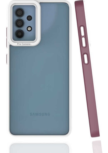 Galaxy A32 4g Kılıf Nxxa Mima Kapak-Mürdüm