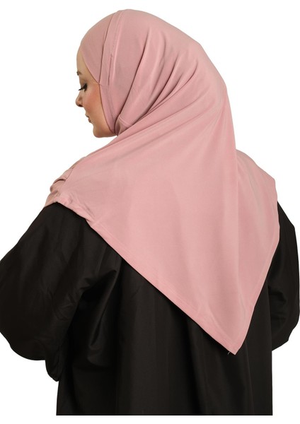 Pudra Pratik Hazır Geçmeli Tesettür Eşarp Sandy Kumaş Kendinden Boneli 1290_06 indirimleri