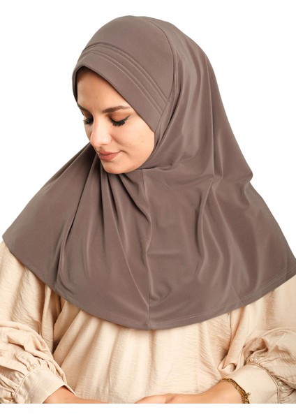 Vizon Pratik Hazır Geçmeli Tesettür Eşarp Sandy Kumaş Sade 1600_10 modelleri