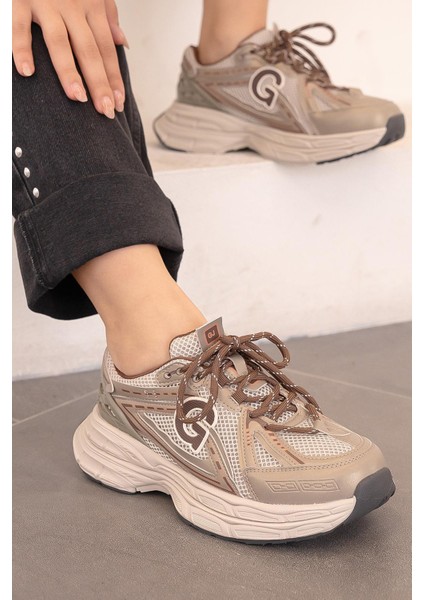Kelly Guja Ithal Özel Seri Kadın Spor Ayakkabı Bej