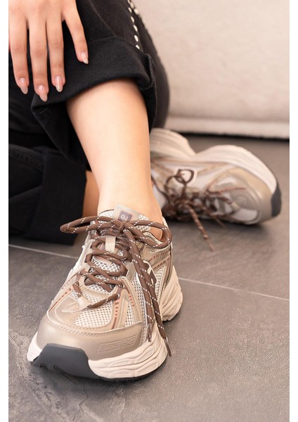 Kelly Guja Ithal Özel Seri Kadın Spor Ayakkabı Bej modelleri