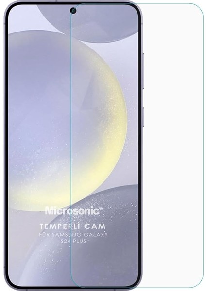 Samsung Galaxy S24 Fe Tempered Glass Cam Ekran Koruyucu [galaxy S24 Fe ile Uyumlu Ekran Koruyucu - Şeffaf]