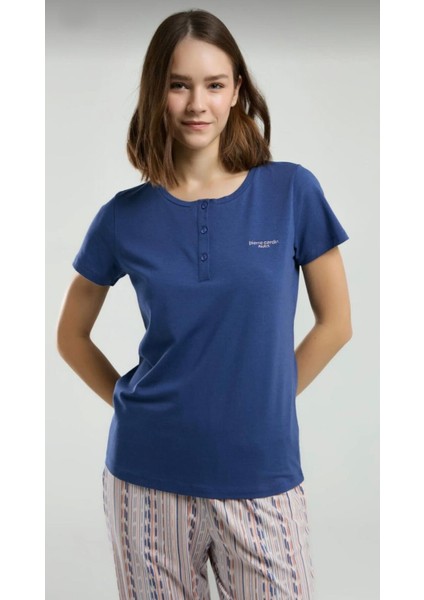 Kadın Kısa Kol Cepli Pijama Takım -8956 fiyatları