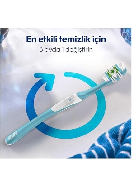 Oral-B Pro-Expert Derinlemesine Temizlik Diş Fırçası, Orta Sertlikte Fırça Kılları, 2 Adet modelleri