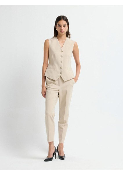 V Yaka Yelek Bej 17945718000 modelleri