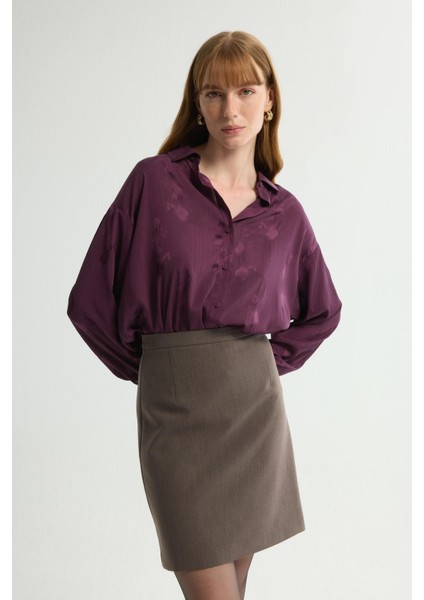 Jakar Detaylı Gömlek Murdum 130L9332001 fırsatları