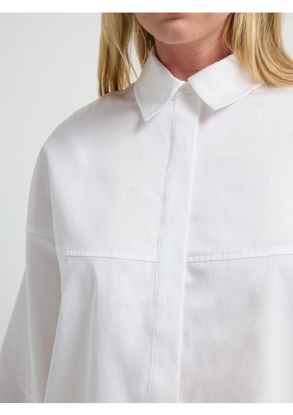 Dikiş Detaylı Gömlek Beyaz 13045784000 fiyatları