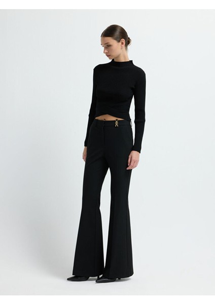 Ispanyol Paça Pantolon Siyah 15342902007 modelleri