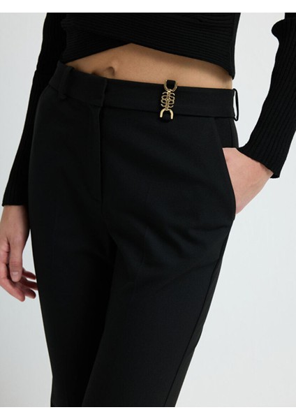 Ispanyol Paça Pantolon Siyah 15342902007 fırsatları