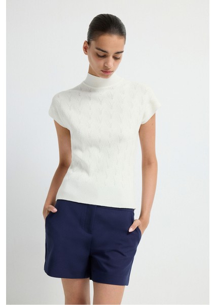 Düşük Kol Triko Bluz Kemik 11544351001 fırsatları