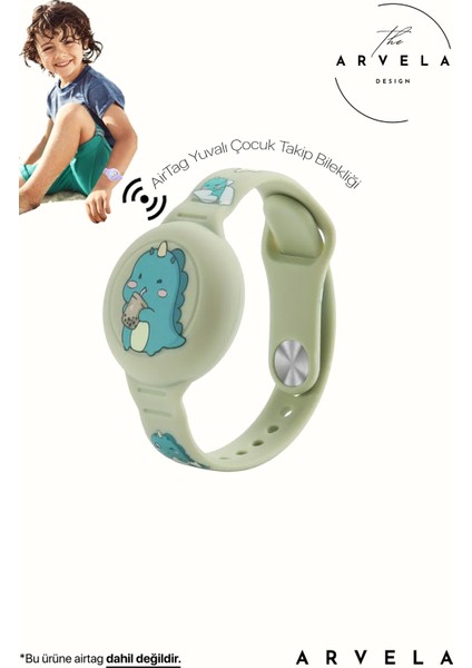 Airtag Yuvalı Bileklik Çocuklar Için - Su Geçirmez Tasarım, Ayarlanabilir