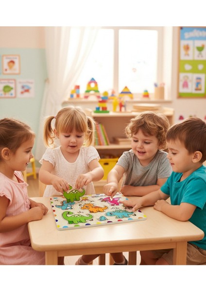 Ahşap Eğitici Puzzle – 2’li Set (Dinozorlar & Deniz Canlıları) fiyatları