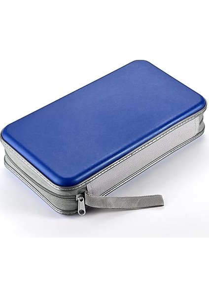 DVD Kılıfı, 96 Kapasiteli CD Kılıfı Taşınabilir CD Kılıfı Tutucu Depolama Sert Plastik DVD CD Cüzdan Tutucu Araba Için Düzenleyici (Mavi) indirimleri