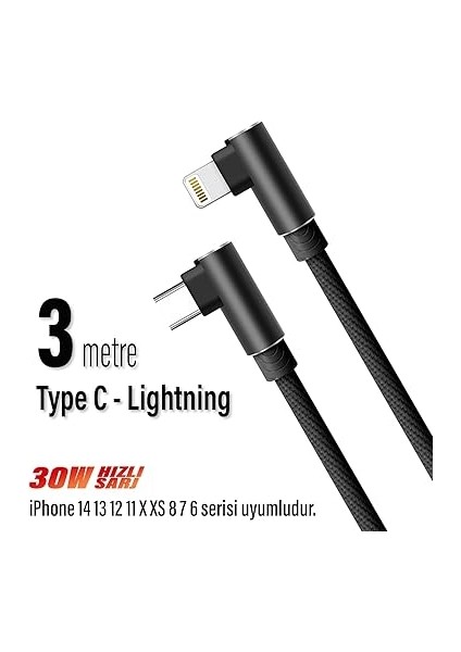 Metre Uzun Type-C Şarj Kablosu iPhone 14 13 12 11 Uyumlu Hızlı Şarj (Pro Pro Max Plus Uyumlu) Yeni Nesil fiyatları