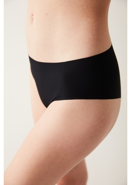 #izbırakmaz Smooth Siyah Hipster Külot