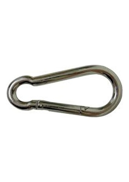 Galvaniz Çelik Karabina 4x40 mm Tırmanış ve Dağcılık İçin 2 Adet