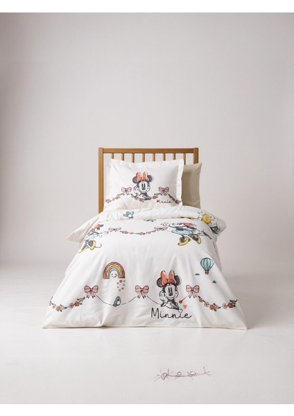Minnie Mouse Bowties Disney Lisanslı Bebek Nevresim Takımı – %100 Pamuk