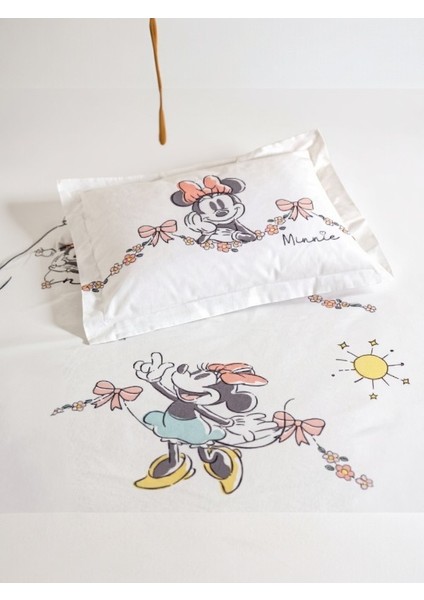 Minnie Mouse Bowties Disney Lisanslı Bebek Nevresim Takımı – %100 Pamuk fiyatları