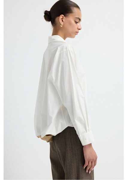 Büzgü Detaylı Gömlek Kemik 13045810000 fiyatları