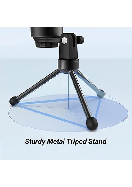 Kaymaz Kauçuk Ayaklı Masaüstü Mikrofonu Için Tripod Standı, Sağlam Metal Yapı, Oyun, Podcasting, Toplantılar, Sohbet Için Katlanabilir Masa Mikrofonu Standı indirimleri