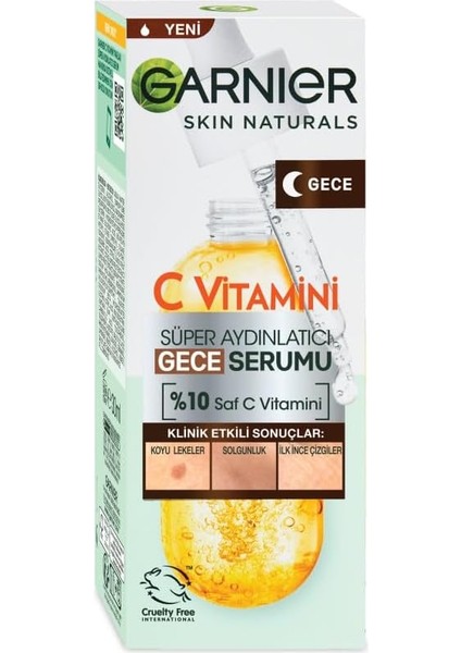 C Vitamini Süper Aydınlatıcı Gece Serumu