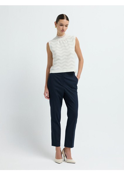 Fırfır Detaylı Triko Bluz Kemik 11545603000 modelleri