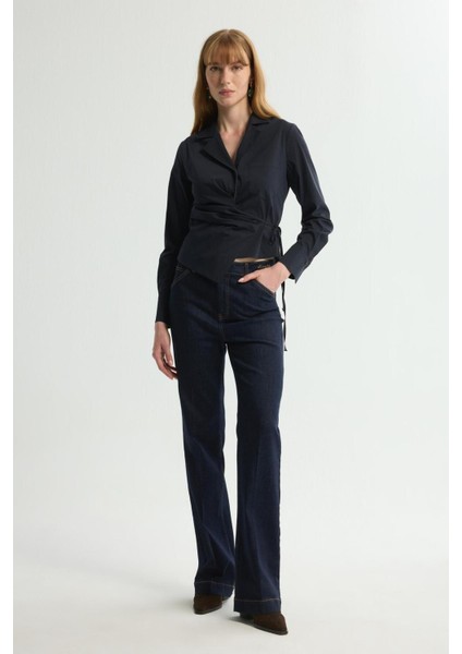 Bağlama Detaylı Gömlek Lacivert 130L9658000 modelleri