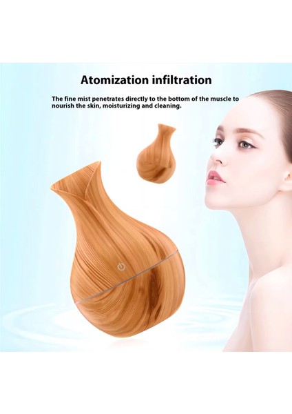 Ambiyans Aydınlatmalı Şık Hava Nemlendirici Buhar Makinası Ultrasonik Bebek Çocuk Odaları Için Humidifer 7 Renk Rgb modelleri