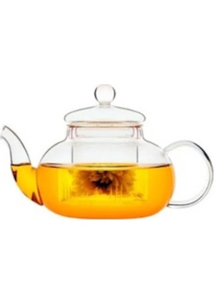 Borosilikat Cam Demlik 400 Ml-Cam Süzgeç (CD-400C)