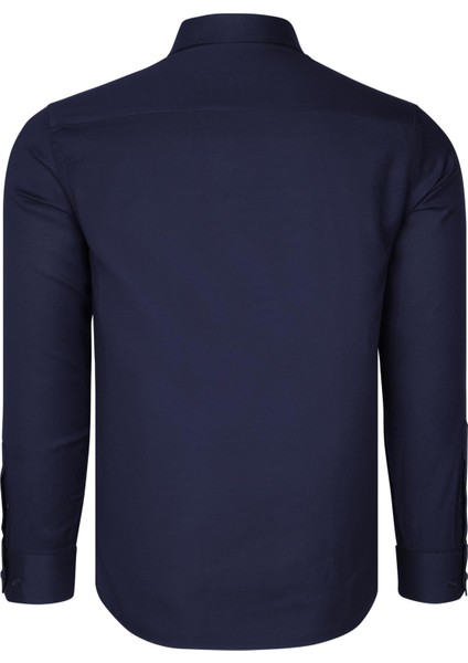 G985 Dewberry Erkek Gömlek-Lacivert modelleri