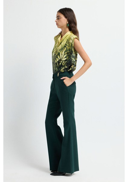 Ispanyol Paça Pantolon K.yesil 15342902005 fırsatları