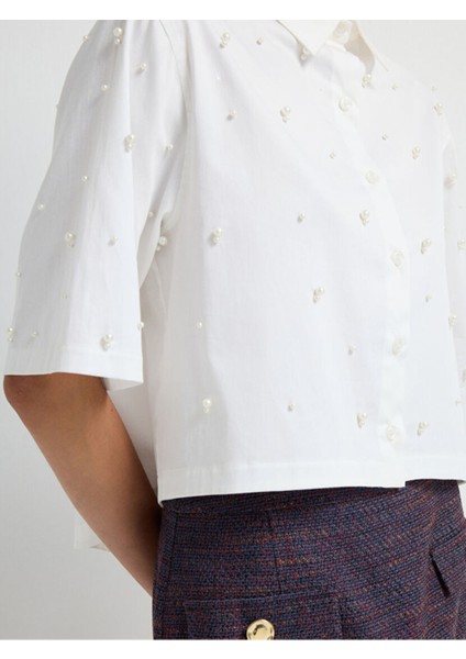 Inci Detaylı Gömlek Beyaz 13044880001 fiyatları