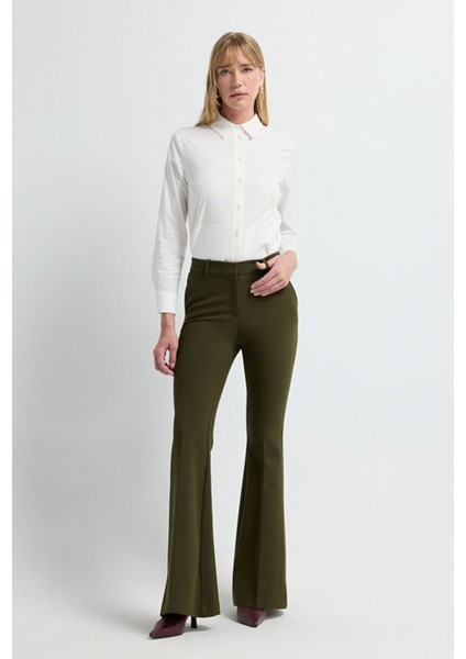 Ispanyol Paça Pantolon Haki 15342902006