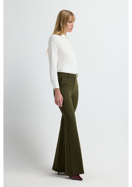 Ispanyol Paça Pantolon Haki 15342902006 modelleri