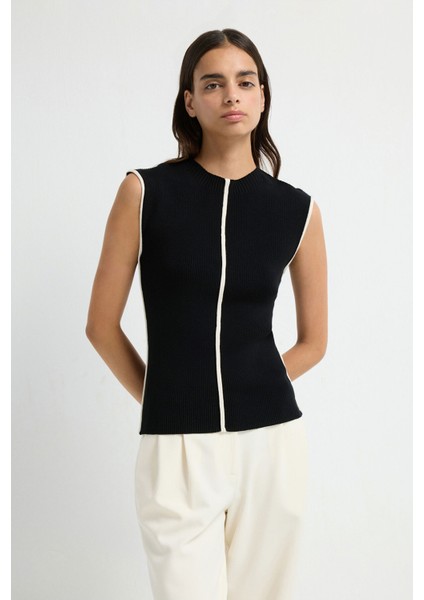 Kolsuz Triko Bluz Siyah 11544529001 fırsatları