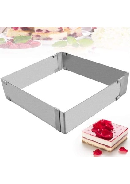 Paslanmaz Çelikten Ayarlanabilir Kek ve Pasta Kalıbı,kare ve Dikdörtgen Ayarlanabilir Kek Kabı,ayarlı Ekmek Kalıbı,pastacılık ve Dekokrasyon Için Çelik Paslanmaz Ayarlı Kek Kalıbı fiyatları