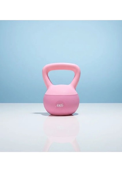 4 kg Soft Kettlebell - Yumuşak Tabanlı, Darbeye Dayanıklı, Sessiz ve Güvenli Antrenman
