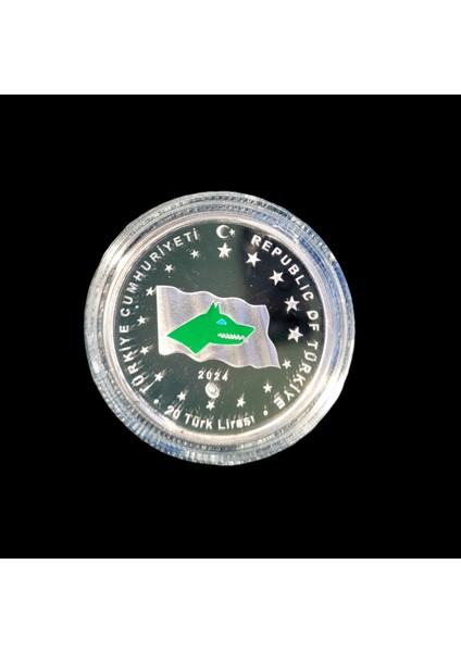 Türk Devletleri Serisi No.5 Göktürk Iparatorluğu Gümüş 2023 Sertifikalı Hatıra Parası