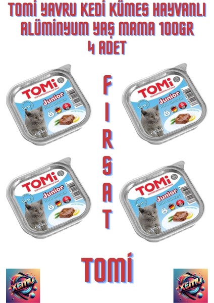 Yavru Kedi Kümes Hayvanlı Alüminyum Yaş Mama 100GR 4 Adet.