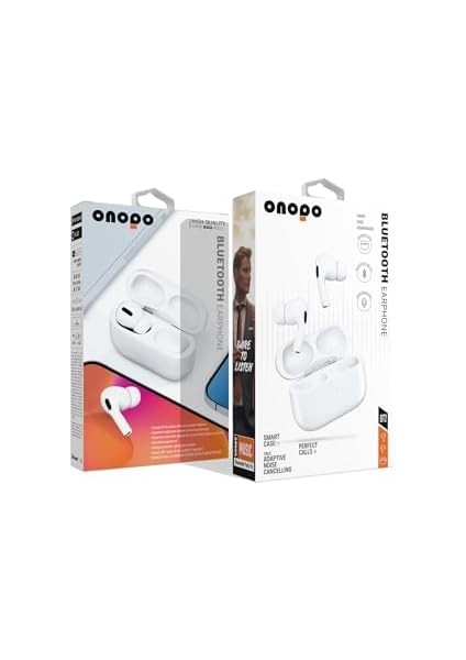 Bt2 Gürültü Önleyici Bluetooth 5.3 Kablosuz Kulaklık | Aktif Gürültü Engelleme | Dahili Mikrofon | Şık Beyaz modelleri