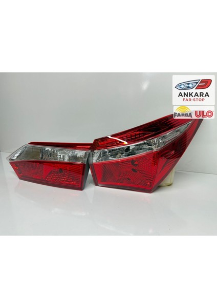 Toyota Corolla 2013 - 2015 Stop Lambası Sağ Iç ve Dış Takım (Orjinal Farba - Ulo - 2 Stop)
