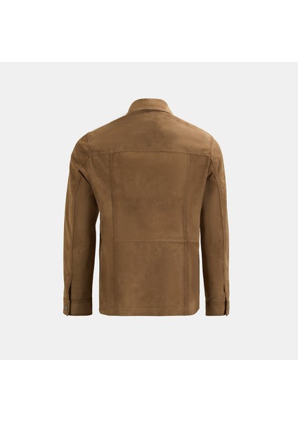 Erkek Taba Uzun Kollu Gömlek Yaka Süet Ceket fırsatları