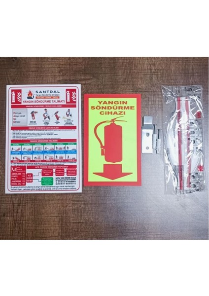 6 kg Bioversal Lithium Plus Batarya ve Elektik Yangını Için Uygun Fosforlu Levha Kullanma Talimatı Askı Aparatı ve 3m N95 Maske Dahil fiyatları