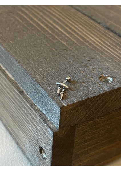 925 Ayar Gümüş Sallantılı Piercing Gümüş Piercing fiyatları