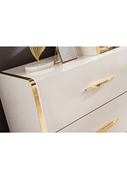 MDF Alyans Yatak Odası Takımı Modern Tasarım 200 cm Yatak Boyu ile