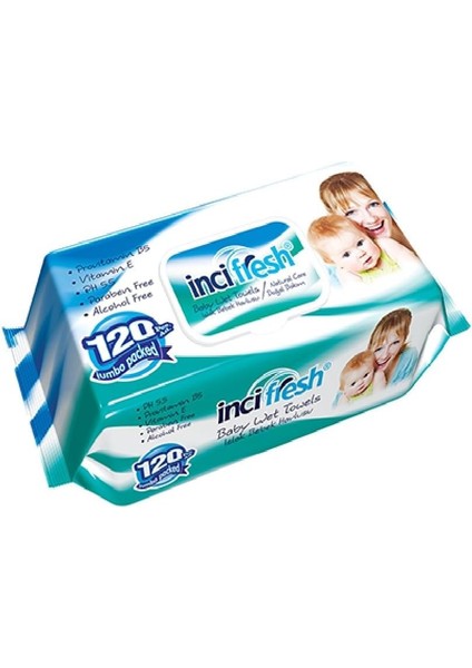 Inci Fresh Islak Havlu 120 Kapaklı