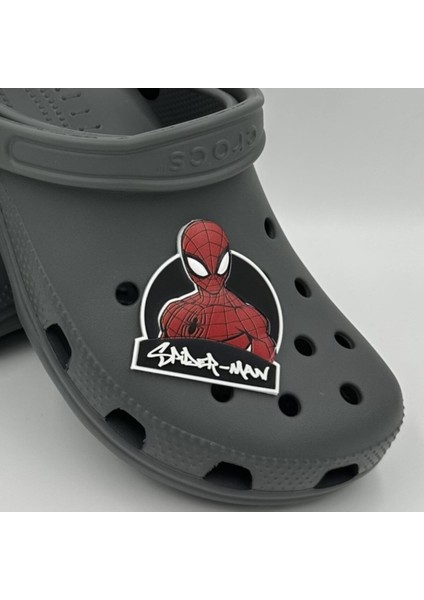 Terlik Süsü ve Aksesuarı , Çanta Süsü – Jibbitz Dev Boy 3D Kabartma Spidermn Görselli Figür Aksesuar