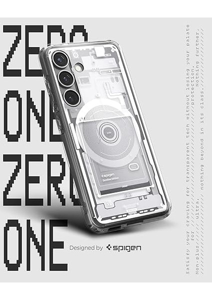 Galaxy S25 ile Uyumlu Ince Kılıf Ultra Hybrid Sararma Karşıtı Duraclear Hava Kanalı Teknolojisi Askeri Sınıf Koruma Magfit Özellikli Zero One White Tasarım Kapak - ACS09004 indirimleri