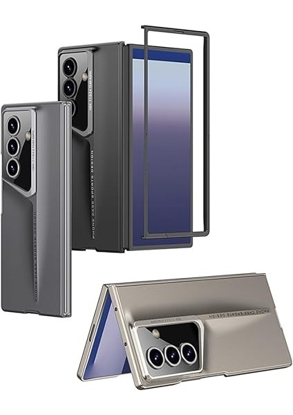 Galaxy Z Fold 7 ile Uyumlu Kılıf Ultra Ince Kamera Korumalı Sert Rubber Procase Kapak (Siyah) fırsatları